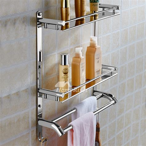 stainless steel bathroom shelves